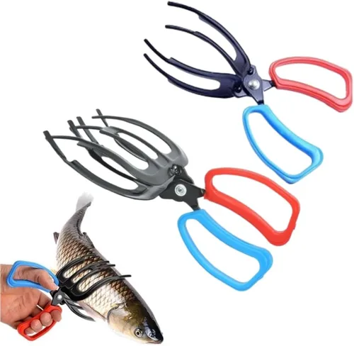 Vista 11 de Pinza de pesca de 3 garras, alicates de pesca multifuncionales de tres dientes, agarre antideslizante de garra de pescado, alicates de pesca