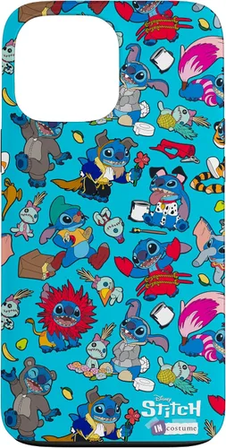 Vista 23 de iPhone 16 Disney 100 Stitch in Costume Disney Characters and Scrump Case