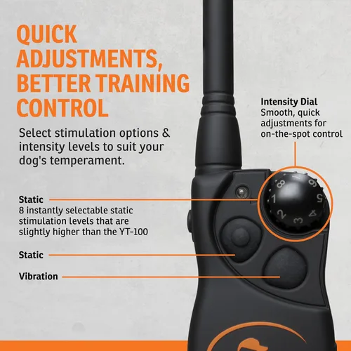 Vista 4 de Marca SportDOG® YardTrainer 100S Entrenador remoto - Collar de choque para perros tercos - Entrena con tono, vibración o estática