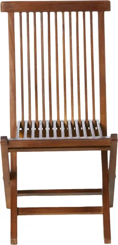 Vista 2 de ALATEAK Juego de sillas plegables de madera para interiores y exteriores (2 sillas)
