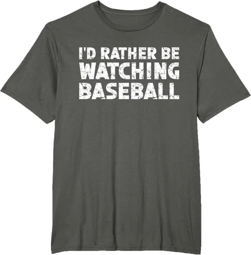 Vista 6 de Camiseta de béisbol I'd Rather Be Watching