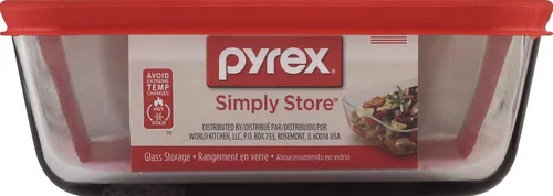 Vista 4 de Pyrex Simply Store - Almacenamiento de alimentos rectangular de vidrio para 6 tazas