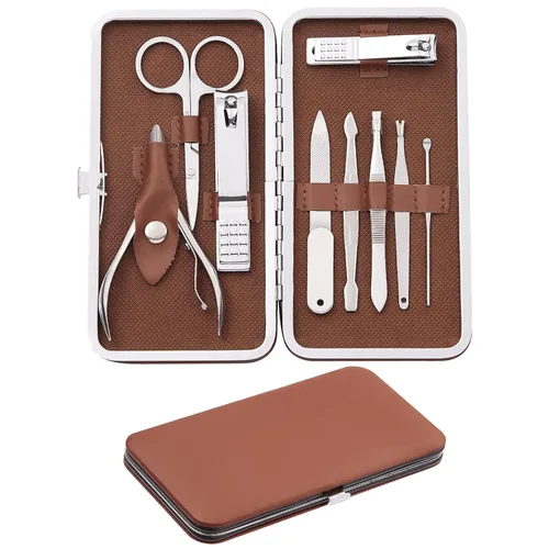 Vista 10 de FAMILIFE Kit de Uñas, Juego de Manicura Profesional Kit de Manicura Juego de Cortaúñas, 13 en 1 Juegos de Pedicura de Acero Inoxidable Herramienta