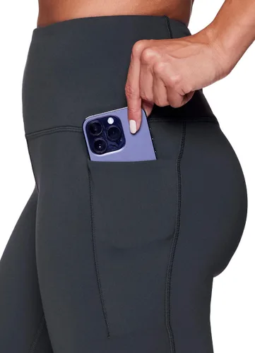 Vista 2 de RBX Active Leggings de yoga para mujer, ultra suaves, sólidos, con bolsillos