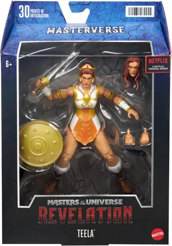 Vista 2 de Masters Of The Universe Masterverse Collection, figuras de batalla MOTU Teela de 7 pulgadas para contar historias, juego y exhibición, regalo