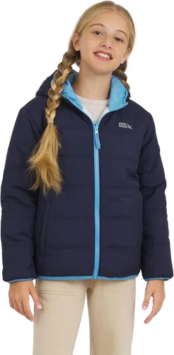 Vista 9 de Eddie Bauer Deer Harbor - Chaqueta acolchada reversible con forro de piel sintética para niñas Rubor