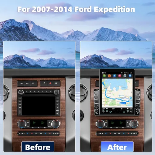 Vista 2 de Actualización de radio de coche para Ford Expedition 2007-2010 2011 2012 2013 2014 estéreo 9.7inch IPS Touch Screen Android Stereo with Carplay