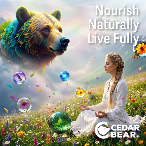 Vista 7 de Cedar Bear Suprarrenal Balance - Suplemento líquido a base de hierbas con adaptógenos que combaten la fatiga, controlan el estrés y aumentan
