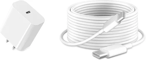 Vista 8 de Cargador para iPad de carga rápida, cable USB-C de 6 pies y bloque de cargador USB C de 20 W, paquete de 1 para Apple iPad A16 11th 10th, Pro 13