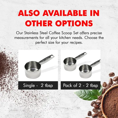 Vista 7 de Chef Craft Select Medidor de café, 4 pulgadas 2 cucharadas, acero inoxidable