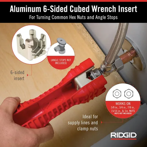 Vista 6 de RIDGID 57003 EZ Change Llave de Fontanería para Instalación y Remoción de Grifos