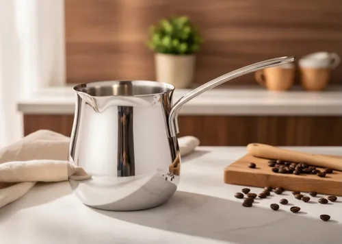 Vista 3 de Cuisinox Cafetera turca Cezve de acero inoxidable, 12 onzas