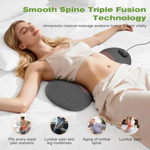 Vista 8 de 3-in-1 Lumbar Support Pillow with Heat, Vibration & Air Lift, Back Massager