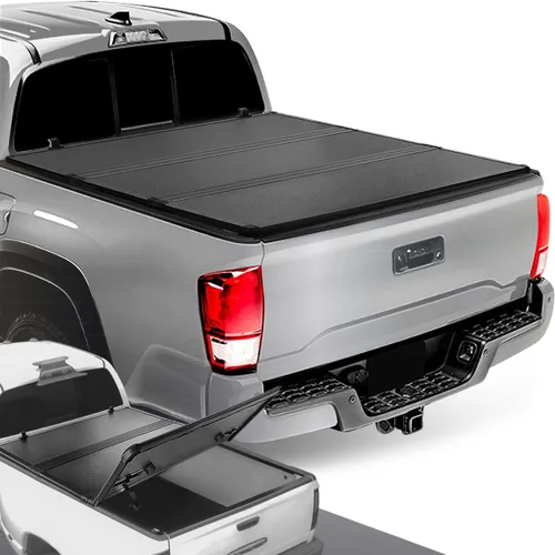 Vista 16 de DNA MOTORING TTC-HARD-054 - Cubierta rígida de tres pliegues para plataforma de camioneta, negro