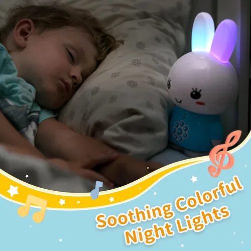 Vista 5 de alilo Honey Bunny - Reproductor de audio de historias musicales para niños pequeños de 1 a 5 años, regalos de Pascua para bebés y niñas, precargado