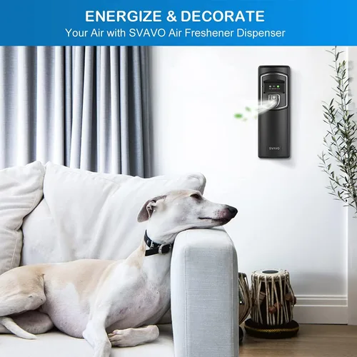 Vista 8 de SVAVO Dispensador automático de ambientador, montado en la pared/de pie, dispensador de aerosol automático programable para interiores, dormitorio
