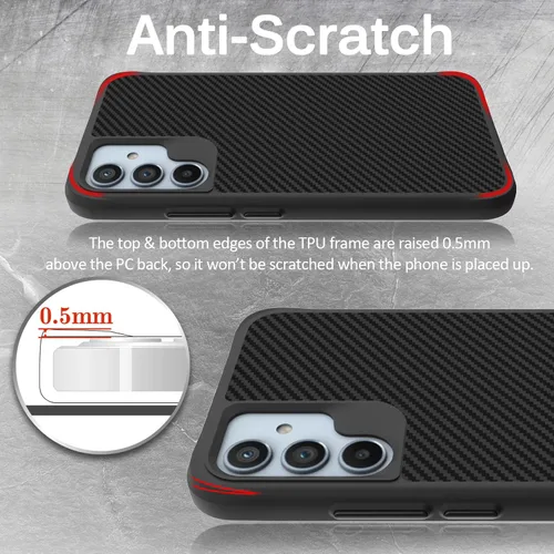 Vista 5 de Miimall Funda resistente para Galaxy A54 0.18 oz, funda de teléfono resistente, cargador inalámbrico [protección de cuerpo completo]
