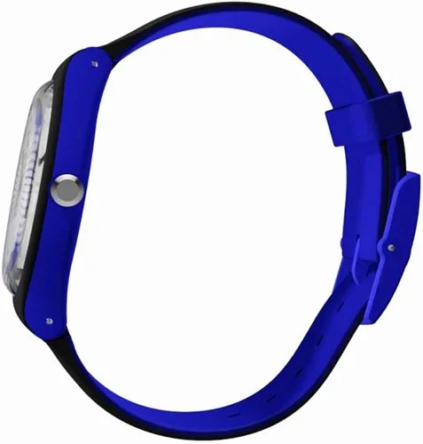Vista 4 de Swatch Microsillon SUON124 Reloj de moda de cuarzo suizo de silicona negra para hombre, Negro -, Movimiento de cuarzo