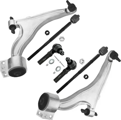 Vista 64 de Detroit Axle - Kit de extremo delantero para Chrysler 300 Dodge Charger 2011-2023 Challenger, 2 Lower Rearward Control Arms 2 Outer Tie Rods 2