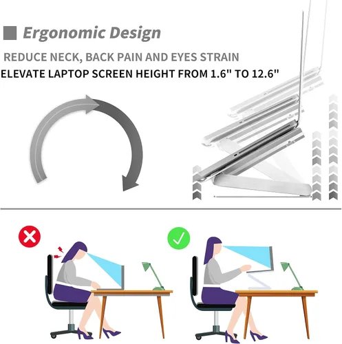 Vista 4 de SOUNDANCE Almohadilla de refrigeración para laptop con ventilador de bajo ruido y concentradores USB 3.0, enfriador ventilado para laptop que evita