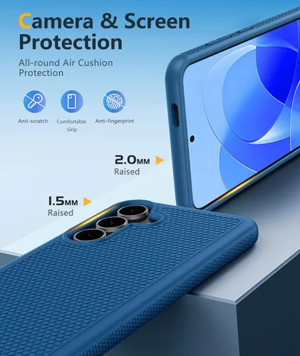 Vista 311 de FNTCASE Funda para iPhone 17 Pro: Fundas delgadas translúcidas de color azul claro compatibles con MagSafe, protección completa de la cámara