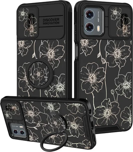 Vista 113 de Funermei Funda para Moto G Stylus 5G 2022, funda para teléfono con diseño de calavera de esqueleto para mujeres y niñas, diseño gótico, Como