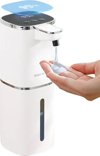 Vista 10 de Dispensador automático de jabón espumoso sin contacto, dispensador de jabón de manos inteligente recargable por USB, 9 niveles ajustables, 13.5 Negro