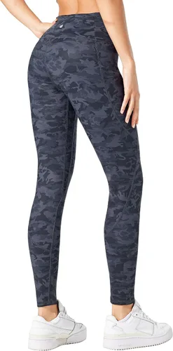 Vista 2 de Willit - Leggings de cintura alta con forro polar para mujer, impermeables, térmicas, para senderismo, yoga, correr