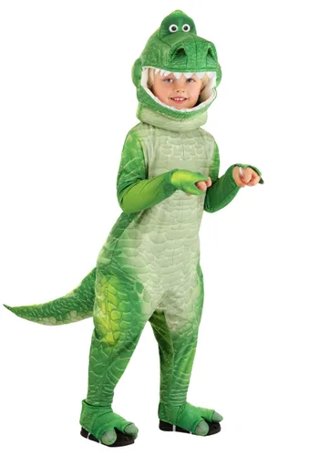 Vista 2 de Disfraz Deluxe Rex de Toy Story para Niños Pequeños Multicolor