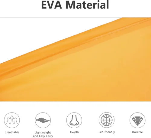 Vista 5 de UNIQUEBELLA EVA Raincoat Waterproof Rain Poncho Reusable Unisex for Women Long Rain Cape