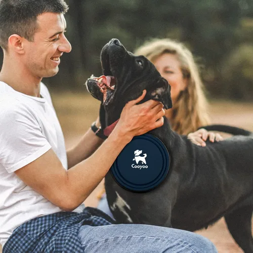 Vista 14 de COOYOO Cuenco plegable para perros, paquete de 2 cuencos plegables para agua para perros y gatos, plato portátil para alimentación de mascotas