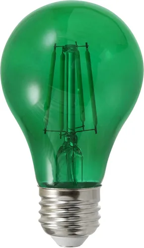 Vista 8 de LEDVANCE Sylvania Bombilla LED de Filamento de Vidrio Verde A19, Eficiente 4.5W, Equivalente a 40W, Regulable, Base Media E26 - Paquete de 1 (40303)