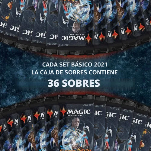 Vista 2 de Magic: The Gathering Core Set 2021 (M21) Draft Booster Box 36 paquetes de refuerzo (540 tarjetas) Último set