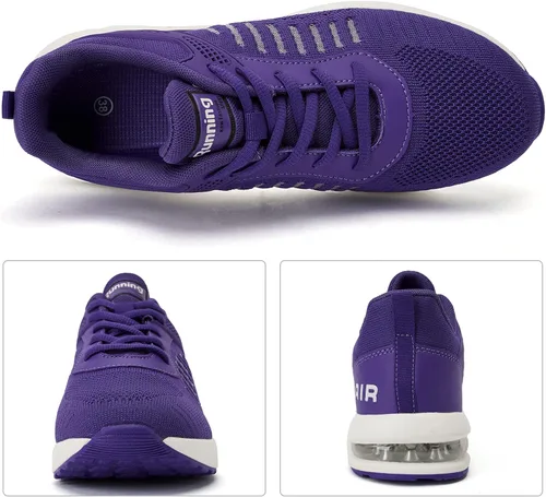 Vista 4 de Women Air Athletic Running Shoes - Air Cushion Shoes for Womens Mesh Sneakers Fashion Tennis Breathable Walking Gym Work Shoes