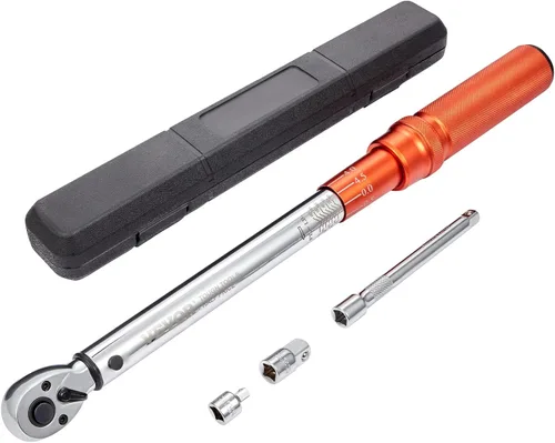 Vista 11 de VEVOR Llave dinamométrica ajustable de 1/2 pulgada de transmisión, 20-160 pies-libra/27.1-216.8 Nm, extremo abierto de 38 mm, llave dinamométrica