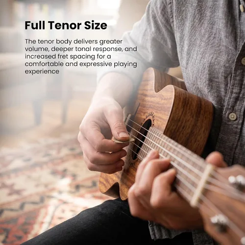 Vista 3 de Ukelele tenor de teca Kala Natural