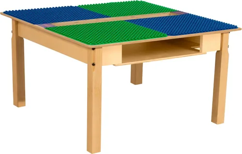 Vista 9 de Mesa DUPLO con canal y estante