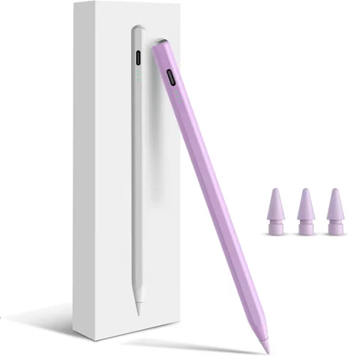 Vista 13 de Lápiz para Apple iPad A16 10ª Generación, Lápiz capacitivo de carga rápida para iPad A16/11-6ª gen 2025-2018, Air 11"/13" M3/M2/5ª-3ª, Pro