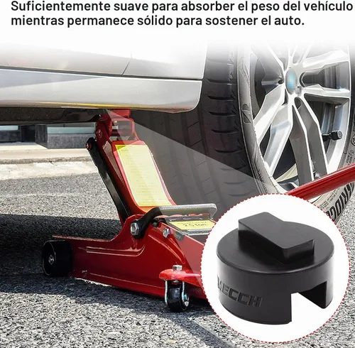 Vista 4 de Adaptador Universal para Gato BMW y Mini - Protector de Riel del Bastidor con Almohadilla de Gato Cuadrada de Goma Ranurada de Poliuretano