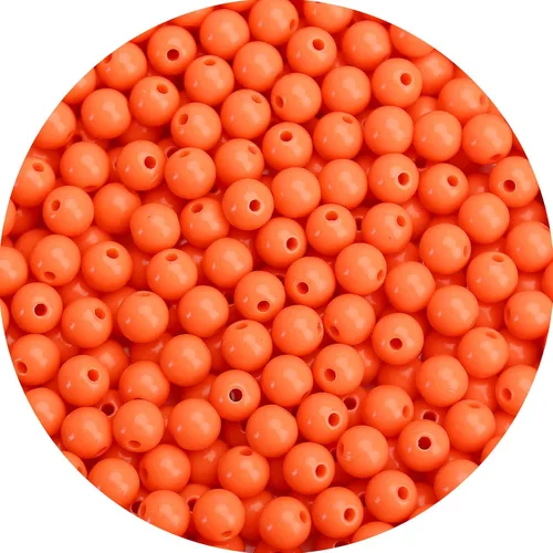 Vista 42 de BONNY BOXX 2000 piezas 4 mm cuentas redondas de acrílico de zafiro suave, bolas de plástico de chicle de burbujas, cuentas gruesas de bolas