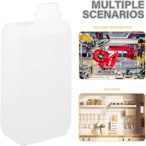 Vista 4 de iplusmile 33.8 fl oz de grado alimenticio embotellado Hdpe aceite jarra botella almacenamiento para botella reutilizable tapa