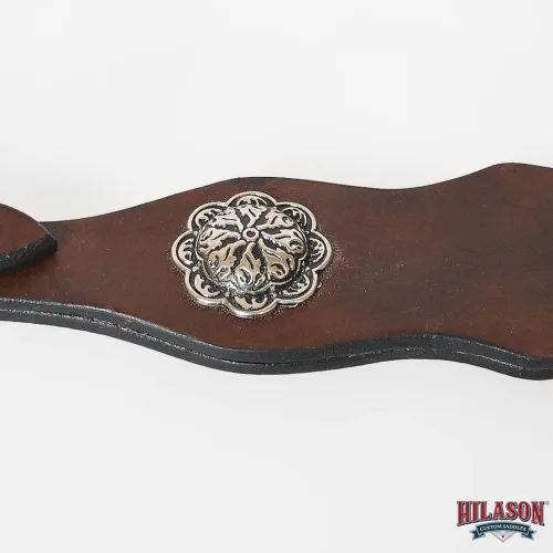 Vista 5 de HILASON Western Horse Tack Quick Change Buckle Slobber Straps Marrón oscuro