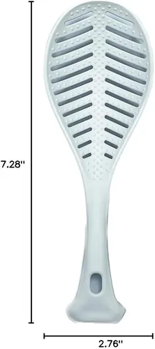 Vista 7 de Cuchara de arroz multifunción antiadherente, espátula profesional para servidor de patata de arroz (1 unidad, blanco)