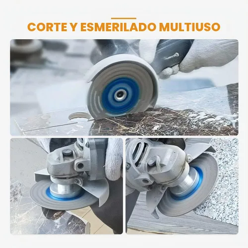 Vista 3 de Muela de corte de granito de diamante, BRSCHNITT 4-1/2 pulgadas 115mm Hoja de sierra de diamante para amoladora angular con soldadura al vacío