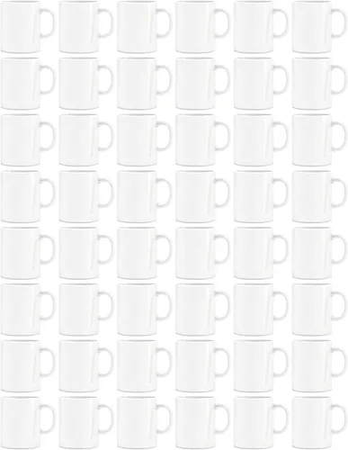 Vista 9 de BLUE RIBBON Tazas de café en blanco de sublimación blanca, chocolate caliente, tazas de cerámica, cacao caliente, juegos de tazas, paquete de regalo