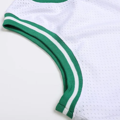 Vista 5 de DEHANER - Camiseta de baloncesto en blanco para hombre, de malla, entrenamiento, entrenamiento, deportes, uniformes de equipo, trajes para fanáticos