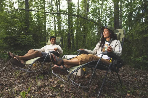 Vista 2 de GCI Outdoor Freeform Zero Gravity - Silla de campamento regular, color negro