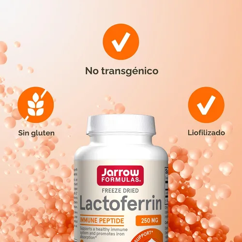 Vista 5 de Jarrow Formulas Suplementos de lactoferrina de 250 mg – Glicoproteína de apoyo inmunológico para un apoyo saludable del sistema inmunológico