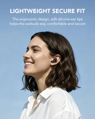 Vista 11 de Auriculares inalámbricos T8 Bluetooth con micrófono, pantalla de alimentación LED, graves profundos, auriculares ergonómicos intrauditivos Negro