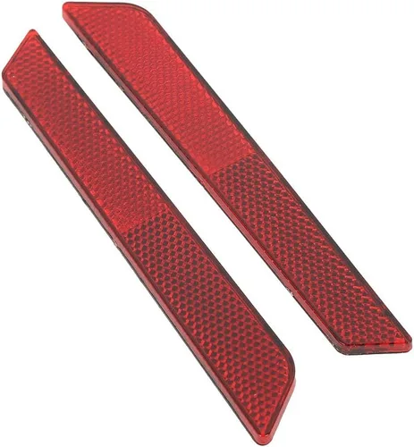 Vista 4 de TCT-MOTORPARTS Cubierta de pestillo de alforja reflectores rojos visibilidad para Harley Touring Road King FLT FLHT FLHTCU FLHRC Street Electra
